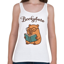 PRINTFASHION Bookybara - Női atléta - Fehér női trikó