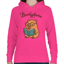 PRINTFASHION Bookybara - Női kapucnis pulóver - Fukszia női pulóver, kardigán