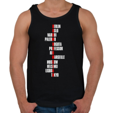 PRINTFASHION Boom Boom Ciao - Férfi atléta - Fekete atléta, trikó