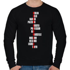 PRINTFASHION Boom Boom Ciao - Férfi pulóver - Fekete férfi pulóver, kardigán