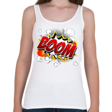 PRINTFASHION boomm - Női atléta - Fehér női trikó