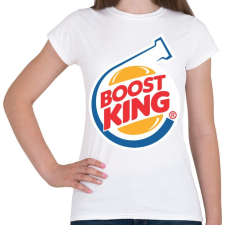 PRINTFASHION Boost King - Női póló - Fehér női póló