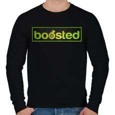 PRINTFASHION Boosted - Férfi pulóver - Fekete