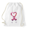 PRINTFASHION Bor szerelem - Sportzsák, Tornazsák - Fehér