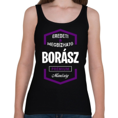 PRINTFASHION Borász prémium minőség - Női atléta - Fekete