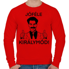 PRINTFASHION Borat - Férfi pulóver - Piros férfi pulóver, kardigán