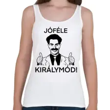 PRINTFASHION Borat - Női atléta - Fehér női trikó