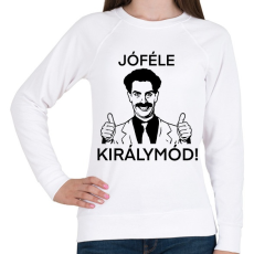 PRINTFASHION Borat - Női pulóver - Fehér