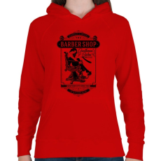 PRINTFASHION Borbély - Női kapucnis pulóver - Piros