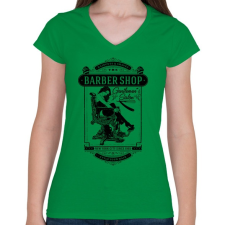 PRINTFASHION Borbély - Női V-nyakú póló - Zöld női póló