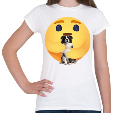 PRINTFASHION Border collie - Női póló - Fehér női póló