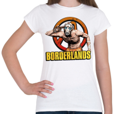PRINTFASHION Borderlands Psycho - Női póló - Fehér
