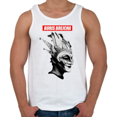 PRINTFASHION Boris Brejcha - Férfi atléta - Fehér