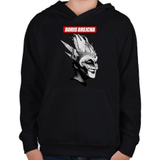 PRINTFASHION Boris Brejcha - Gyerek kapucnis pulóver - Fekete gyerek pulóver, kardigán