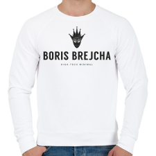 PRINTFASHION Boris Brejcha High-Tech Minimal - Férfi pulóver - Fehér férfi pulóver, kardigán