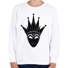 PRINTFASHION Boris Brejcha - Jelly Mask - Gyerek pulóver - Fehér