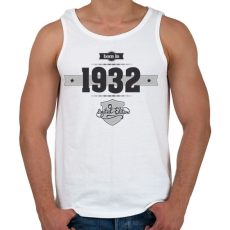 PRINTFASHION Born in 1932 (Dark&Lightgrey) - Férfi atléta - Fehér