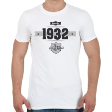 PRINTFASHION Born in 1932 (Dark&amp;Lightgrey) - Férfi póló - Fehér férfi póló