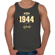 PRINTFASHION born-in-1944-cream-choco - Férfi atléta - Sötétszürke