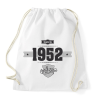 PRINTFASHION born-in-1952-(dark&lightgrey) - Sportzsák, Tornazsák - Fehér