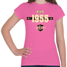 PRINTFASHION born-in-1955-cream-choco - Női póló - Rózsaszín