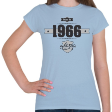 PRINTFASHION born-in-1966-(dark&lightgrey) - Női póló - Világoskék női póló