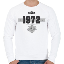 PRINTFASHION born-in-1972-(dark&lightgrey) - Férfi pulóver - Fehér férfi pulóver, kardigán