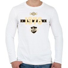 PRINTFASHION born-in-1976-cream-choco - Férfi hosszú ujjú póló - Fehér