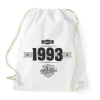 PRINTFASHION born-in-1993-(dark&lightgrey) - Sportzsák, Tornazsák - Fehér