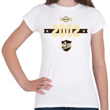 PRINTFASHION born-in-2002-cream-choco - Női póló - Fehér női póló