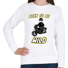 PRINTFASHION born-to-be-wild-black - Női pulóver - Fehér női pulóver, kardigán