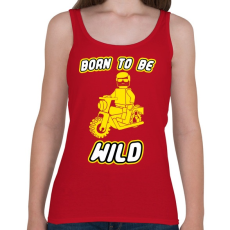 PRINTFASHION born-to-be-wild-yellow - Női atléta - Cseresznyepiros