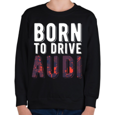 PRINTFASHION born to drive7 - Gyerek pulóver - Fekete