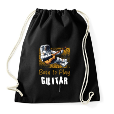 PRINTFASHION born to play guitar - Sportzsák, Tornazsák - Fekete tornazsák