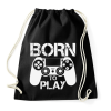 PRINTFASHION Born to play - Sportzsák, Tornazsák - Fekete