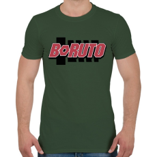 PRINTFASHION BORUTO logo - Férfi póló - Katonazöld