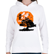 PRINTFASHION bosai - Női kapucnis pulóver - Fehér