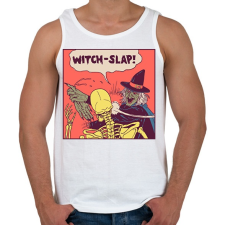 PRINTFASHION Boszi-pofon - Férfi atléta - Fehér atléta, trikó