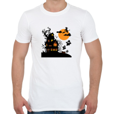 PRINTFASHION Boszis Halloween - Férfi póló - Fehér férfi póló