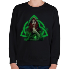 PRINTFASHION boszorkány - Gyerek pulóver - Fekete