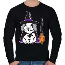 PRINTFASHION boszorkány nyuszi - Férfi pulóver - Fekete férfi pulóver, kardigán