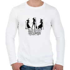 PRINTFASHION Boszorkányos Halloween - Férfi hosszú ujjú póló - Fehér férfi póló