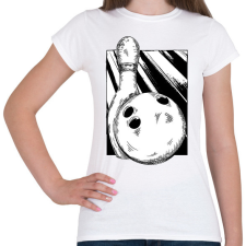 PRINTFASHION Bowling - Női póló - Fehér női póló