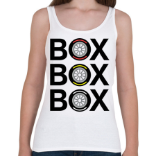 PRINTFASHION box box box - Női atléta - Fehér női trikó