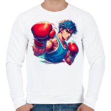 PRINTFASHION Box - Férfi pulóver - Fehér férfi pulóver, kardigán