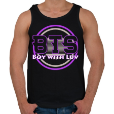 PRINTFASHION Boy With Luv BTS - Férfi atléta - Fekete atléta, trikó