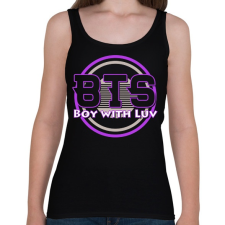 PRINTFASHION Boy With Luv BTS - Női atléta - Fekete női trikó