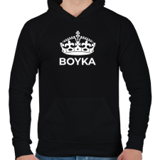 PRINTFASHION BOYKA 2 - Férfi kapucnis pulóver - Fekete férfi pulóver, kardigán