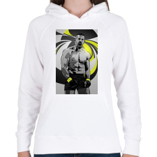 PRINTFASHION BOYKA - Női kapucnis pulóver - Fehér női pulóver, kardigán