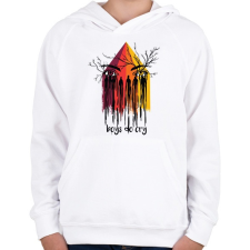 PRINTFASHION boys do cry - Gyerek kapucnis pulóver - Fehér gyerek pulóver, kardigán